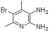 structure of CAS# 89728-15-4, 2,3-二氨基-4,6-二甲基-5-溴吡啶