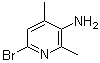 structure of CAS# 897733-12-9, 6-溴-2,4-二甲基吡啶-3-胺