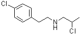 4-氯-N-(2-氯丙基)苯乙胺分子结构 (CAS 897926-35-1)