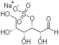 D-葡萄糖 3-硫酸酯钠盐分子结构 (CAS 89830-83-1)