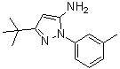 structure of CAS# 898537-77-4, 3-叔丁基-1-(3-甲基苯基)-1H-吡唑-5-胺