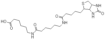 structure of CAS# 89889-51-0, 6-((6-((生物素基)氨基)己酰基)氨基)己酸