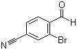 structure of CAS# 89891-69-0, 2-Bromo-4-cyanobenzaldehyde