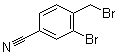 structure of CAS# 89892-39-7, 3-Bromo-4-(bromomethyl)benzonitrile