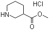3-哌啶甲酸甲酯盐酸盐分子结构 (CAS 89895-55-6)