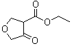 四氢-4-氧代-3-呋喃甲酸乙酯分子结构 (CAS 89898-51-1)