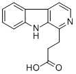 beta-咔啉-1-丙酸分子结构 (CAS 89915-39-9)