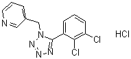 3-[[5-(2,3-二氯苯基)-1H-四唑-1-基]甲基]吡啶单盐酸盐分子结构 (CAS 899431-18-6)