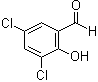 CAS # 90-60-8, 2-Hydroxy-3,5-dichlorobenzaldehyde, 3,5-Dichloro-2-hydroxybenzaldehyde, 3,5-Dichlorosalicylaldehyde, NSC 96393