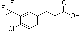 4-氯-3-(三氟甲基)苯丙酸分子结构 (CAS 900027-15-8)