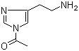 1-[4-(2-氨基乙基)-1H-咪唑-1-基]乙酮分子结构 (CAS 90008-46-1)