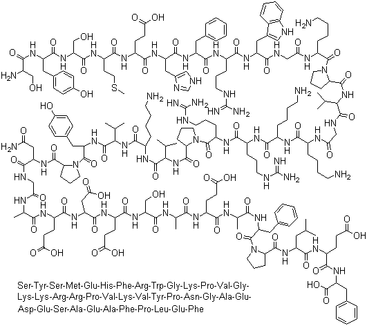 structure of CAS# 9002-60-2, 促肾上腺皮质激素