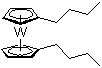双(丁基环戊二烯)钨分子结构 (CAS 90023-17-9)