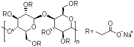 structure of CAS# 9004-32-4, Carboxymethyl cellulose sodium salt