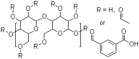 structure of CAS# 9004-38-0, 纤维醋法酯