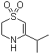 5-(1-甲基乙基)-2H-1,4-噻嗪 1,1-二氧化物分子结构 (CAS 90049-00-6)