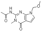 CAS # 90065-69-3, N-[4,7-Dihydro-7-(methoxymethyl)-3-methyl-4-oxo-3H-pyrrolo[2,3-d]pyrimidin-2-yl]acetamide