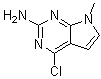 structure of CAS# 90065-71-7, 2-氨基-4-氯-7-甲基-7H-吡咯并[2,3-d]嘧啶