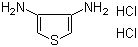 3,4-二氨基噻吩二盐酸盐分子结构 (CAS 90069-81-1)