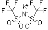 structure of CAS# 90076-67-8, 二(三氟甲烷)磺酰亚胺钾盐
