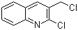 structure of CAS# 90097-52-2, 2-氯-3-氯甲基喹啉