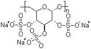 硫酸葡聚糖钠盐分子结构 (CAS 9011-18-1)