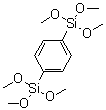 1,4-二(三甲氧基硅烷基)苯分子结构 (CAS 90162-40-6)
