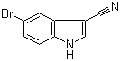 5-溴-3-氰基吲哚分子结构 (CAS 90271-86-6)
