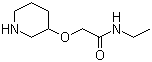 structure of CAS# 902836-75-3, N-乙基-2-(3-哌啶基氧基)乙酰胺