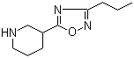 structure of CAS# 902837-18-7, 3-(3-Propyl-1,2,4-oxadiazol-5-yl)piperidine