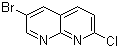 structure of CAS# 902837-40-5, 6-溴-2-氯-1,8-萘啶