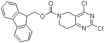 structure of CAS# 903130-16-5, (9H-Fluoren-9-yl)methyl 2,4-dichloro-7,8-dihydropyrido[4,3-d]pyrimidine-6(5H)-carboxylate