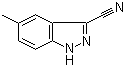 5-甲基-1H-吲唑-3-甲腈分子结构 (CAS 90322-83-1)
