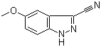 3-氰基-5-甲氧基-1H-吲唑分子结构 (CAS 90322-88-6)