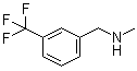 N-甲基-3-(三氟甲基)苄胺分子结构 (CAS 90390-07-1)