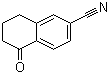 structure of CAS# 90401-84-6, 6-氰基-1-四氢萘酮