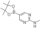2-(甲基氨基)嘧啶-5-硼酸频哪醇酯分子结构 (CAS 904326-88-1)