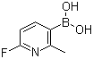 2-氟-6-甲基吡啶-5-硼酸分子结构 (CAS 904326-91-6)