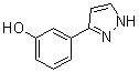 3-(1H-吡唑-3-基)苯酚分子结构 (CAS 904665-39-0)