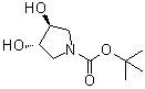 structure of CAS# 90481-33-7, (3S,4S)-3,4-二羟基吡咯烷-1-羧酸叔丁酯