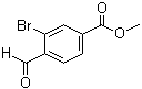 structure of CAS# 90484-53-0, 3-溴-4-甲酰基苯甲酸甲酯