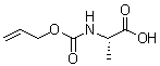 structure of CAS# 90508-28-4, N-烯丙基氧羰基-L-丙氨酸