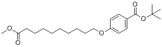 4-(9-甲氧羰基壬氧基)苯甲酸叔-丁基酯分子结构 (CAS 905303-11-9)