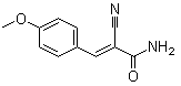 2-氰基-3-(4-甲氧基苯基)-2-丙烯酰胺自由基离子分子结构 (CAS 905454-14-0)