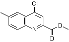 structure of CAS# 905807-65-0, 4-氯-6-甲基-2-喹啉羧酸甲酯