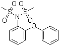 N-(甲基磺酰基)-N-(2-苯氧基苯基)甲烷磺酰胺分子结构 (CAS 905858-63-1)