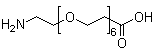 1-氨基-3,6,9,12,15,18-六氧杂二十一烷-21-酸分子结构 (CAS 905954-28-1)