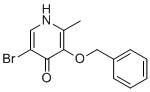 3-(苄氧基)-5-溴-2-甲基-4-吡啶醇分子结构 (CAS 906657-86-1)