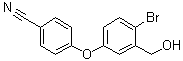 structure of CAS# 906673-45-8, 4-[4-溴-3-(羟基甲基)苯氧基]苯甲腈