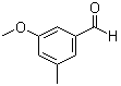 structure of CAS# 90674-26-3, 3-甲氧基-5-甲基苯甲醛